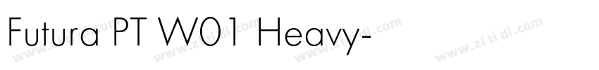Futura PT W01 Heavy字体转换